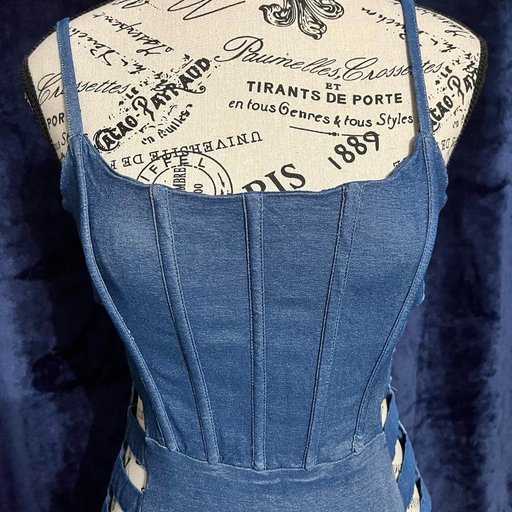Fashion Nova Denim Mini Dress - Like New